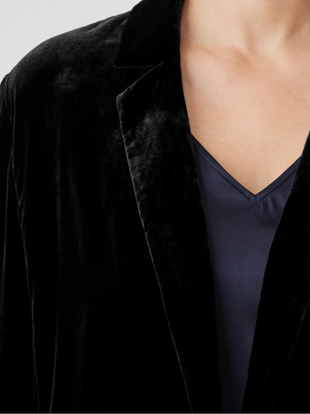Eileen Fisher Black Velvet Blazer
